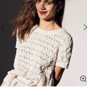 MADEWELL Carrington Sweater Tee knit short sleeve